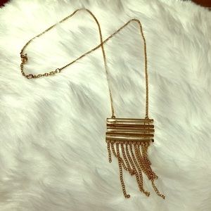 Baublebar gold fringe necklace